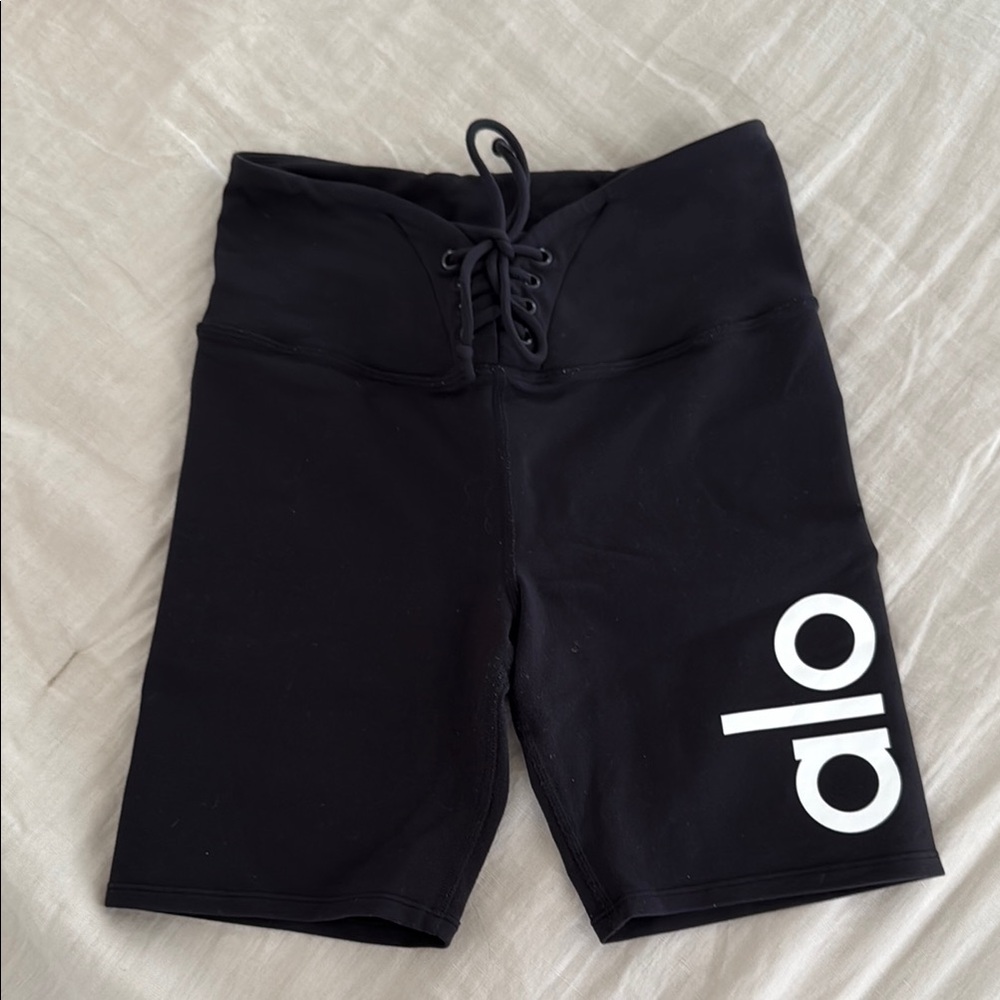 Alo Black Biker Shorts